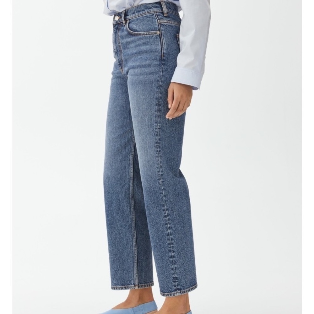 Arket straight leg cropped jeans 26